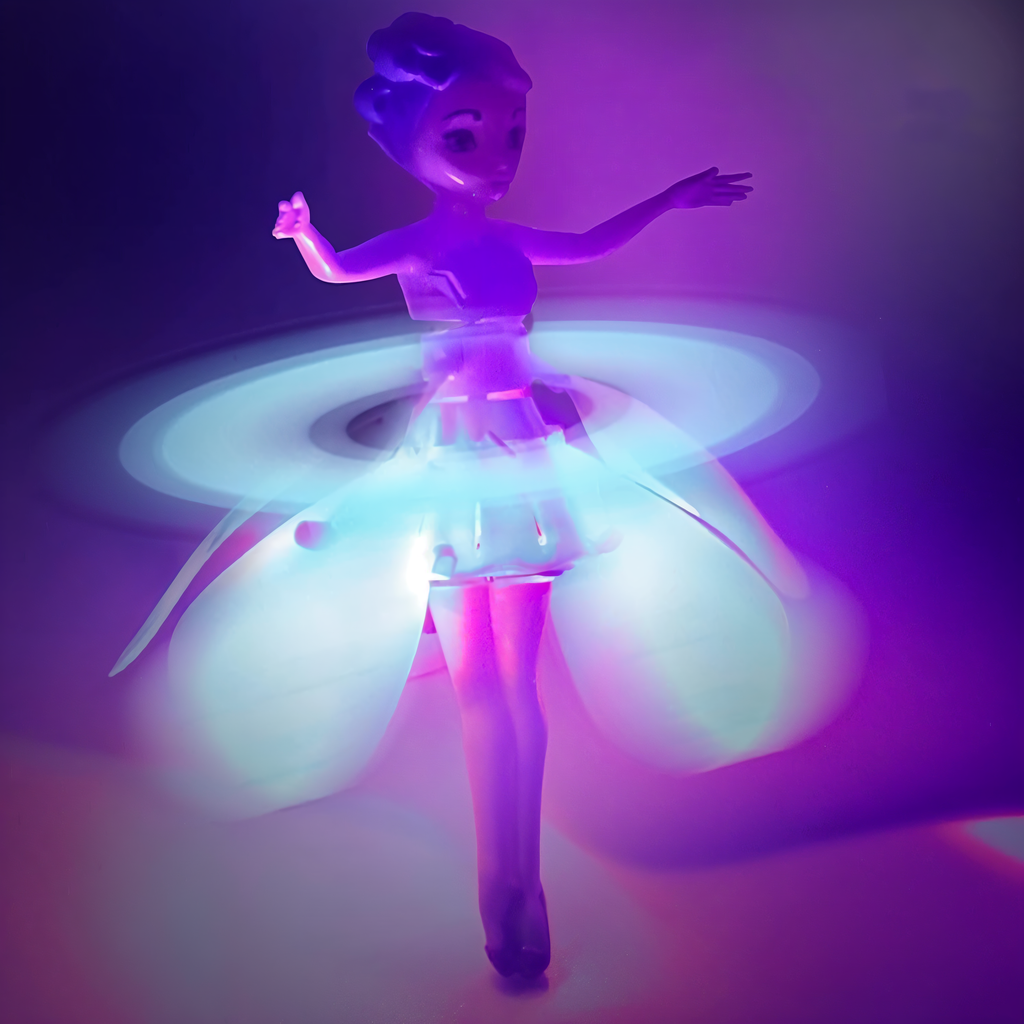 Magic Flying Fairy | LED Hovering Flying Doll Toy for Kids | Smart Motion Sensor, Rechargeable, Safe Indoor Play