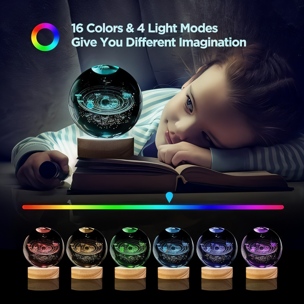 3D Crystal Lamp Ball(Assorted Design)