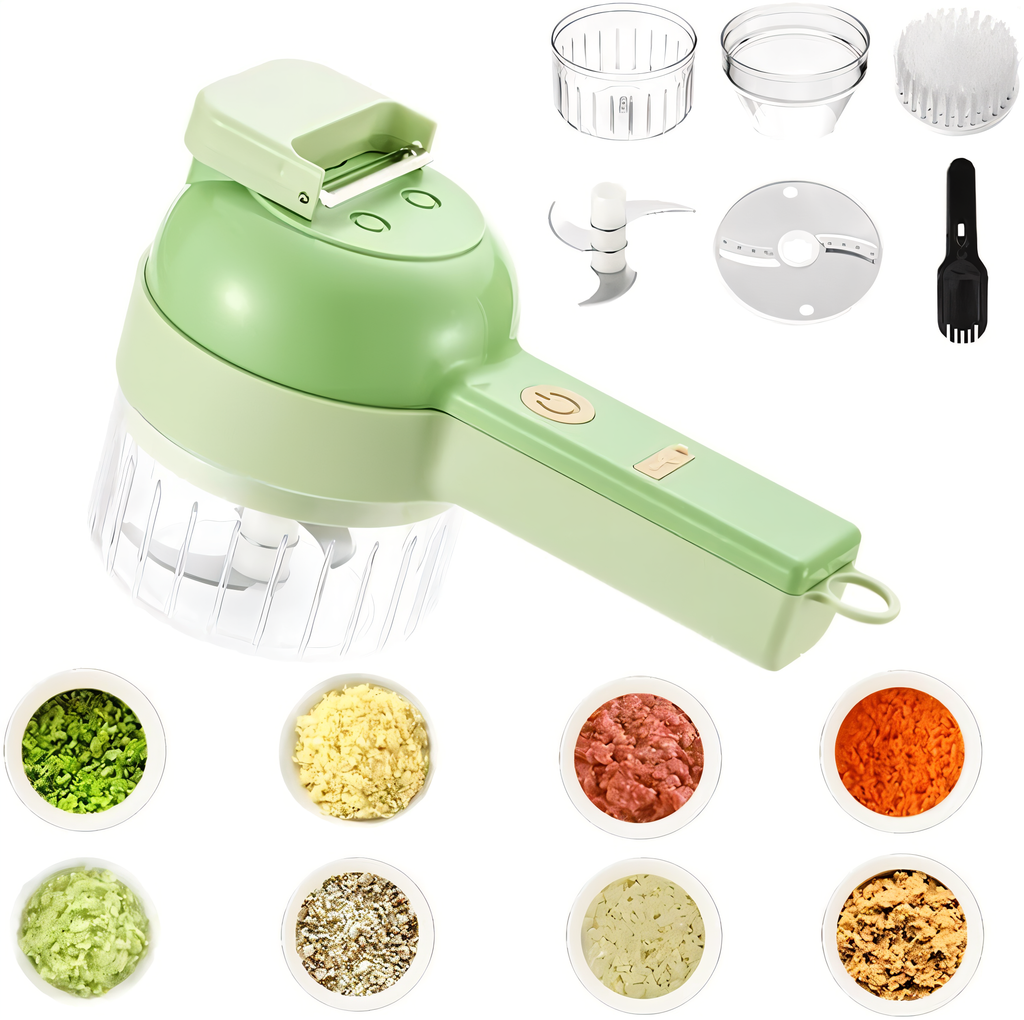 4 in 1 Portable Electric Vegetable Cutter Set