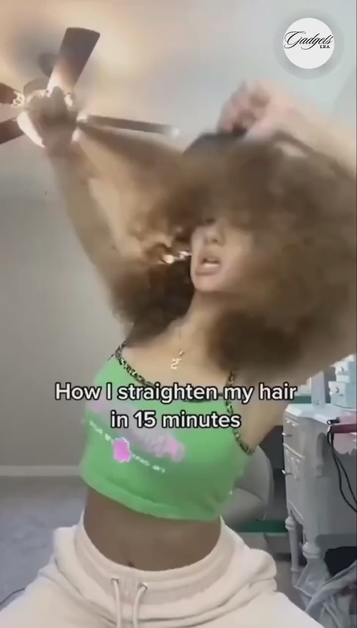 SilkPro™ Mini Portable Hair Straightener — Cordless, Rechargeable Hot Comb for Instant Smooth Hair