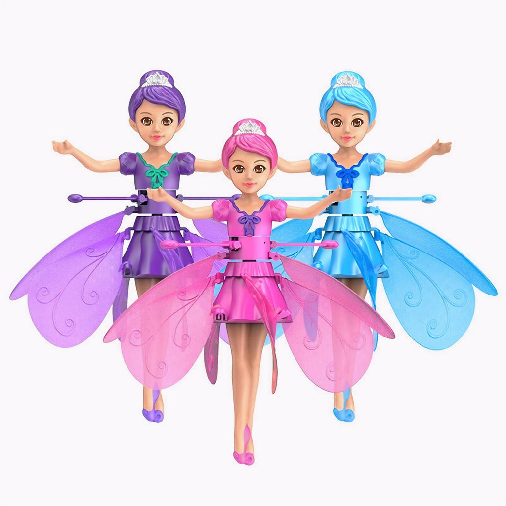 Magic Flying Fairy | LED Hovering Flying Doll Toy for Kids | Smart Motion Sensor, Rechargeable, Safe Indoor Play