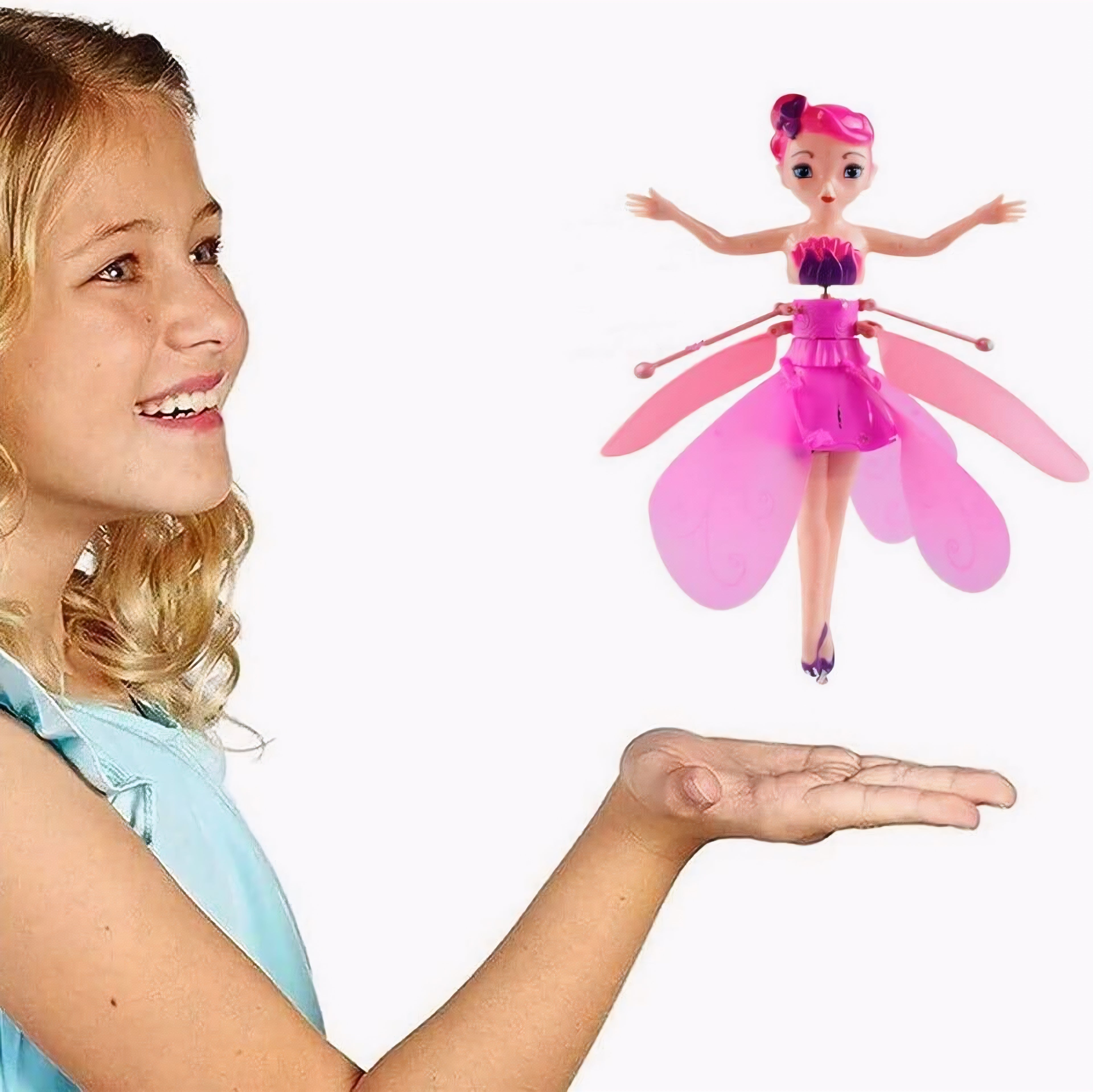 Magic Flying Fairy | LED Hovering Flying Doll Toy for Kids | Smart Motion Sensor, Rechargeable, Safe Indoor Play