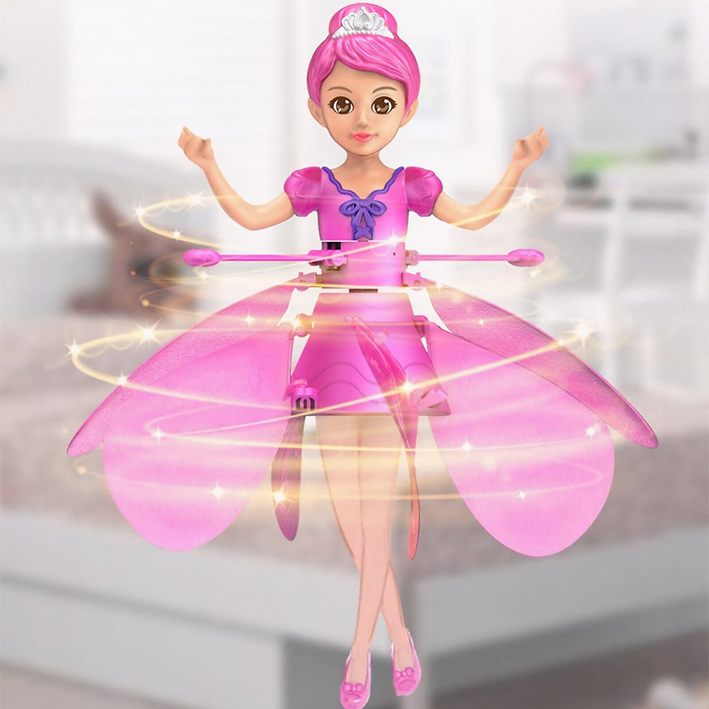 Magic Flying Fairy | LED Hovering Flying Doll Toy for Kids | Smart Motion Sensor, Rechargeable, Safe Indoor Play